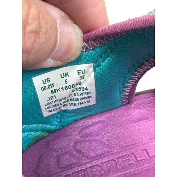 Merrell Hydro Womens Aqua Pink Hiking Water Sandals Size 6 SKU 8301 - Picture 11 of 13